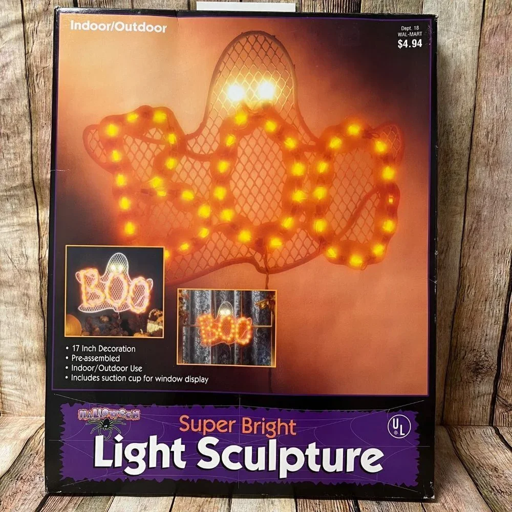 Vtg. Wal-Mart Halloween Super Bright Sculpture 17”